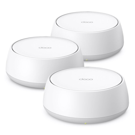 TP-Link Deco BE22 Pack de 3 Sistemas WiFi Mesh - Doble Banda - Velocidad hasta 3.6Gbps - WiFi 7 - Ethernet 1Gbps - Color Blanco