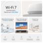 TP-Link Deco BE22 Pack de 3 Sistemas WiFi Mesh - Doble Banda - Velocidad hasta 3.6Gbps - WiFi 7 - Ethernet 1Gbps - Color Blanco
