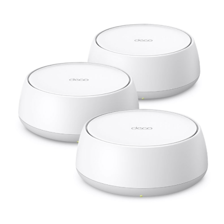 TP-Link Deco BE25 Pack de 3 Sistemas WiFi Mesh - Doble Banda - Velocidad hasta 3.6Gbps - WiFi 7 - Ethernet 2.5Gbps - VPN - Color