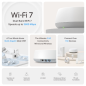 TP-Link Deco BE25 Pack de 3 Sistemas WiFi Mesh - Doble Banda - Velocidad hasta 3.6Gbps - WiFi 7 - Ethernet 2.5Gbps - VPN - Color