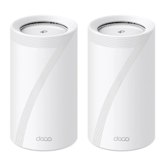 TP-Link Deco BE85 Pack de 2 Sistemas WiFi Mesh - Tribanda - Velocidad hasta 19Gbps - WiFi 7 - Ethernet 10Gbps - VPN - Color Blan