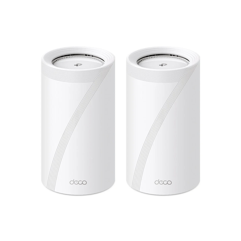 TP-Link Deco BE85 Pack de 2 Sistemas WiFi Mesh - Tribanda - Velocidad hasta 19Gbps - WiFi 7 - Ethernet 10Gbps - VPN - Color Blan