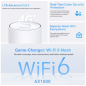TP-Link Deco X10-4G Sistema WiFi Mesh - Doble Banda - Velocidad hasta 1.5Gbps - WiFi 6 - Cobertura hasta 190m2 - Antenas Interna