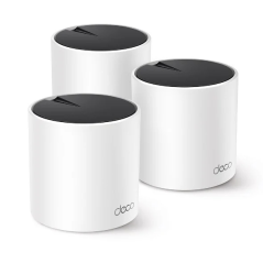 TP-Link Deco X55 Pack de 3 Sistemas WiFi Mesh - Doble Banda - Velocidad hasta 3Gbps - WiFi 6 - Ethernet 1Gbps - Cobertura hasta