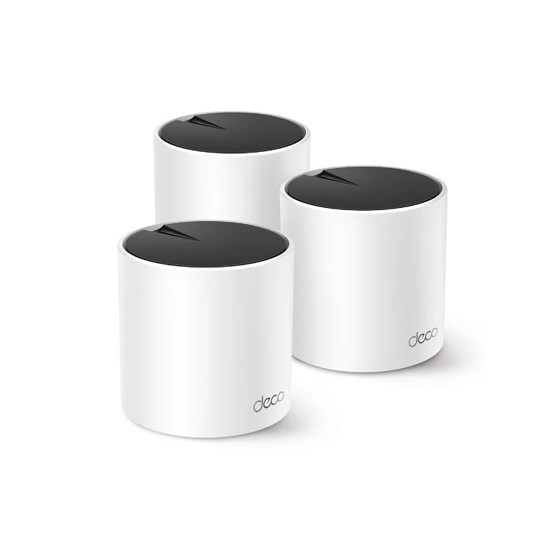 TP-Link Deco X55 Pack de 3 Sistemas WiFi Mesh - Doble Banda - Velocidad hasta 3Gbps - WiFi 6 - Ethernet 1Gbps - Cobertura hasta