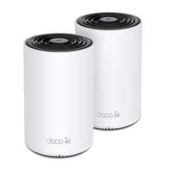TP-Link Deco XE75 Pack de 2 Sistemas WiFi Mesh - Tribanda - Velocidad hasta 5.4Gbps - WiFi 6E - Ethernet 1Gbps - Cobertura hasta