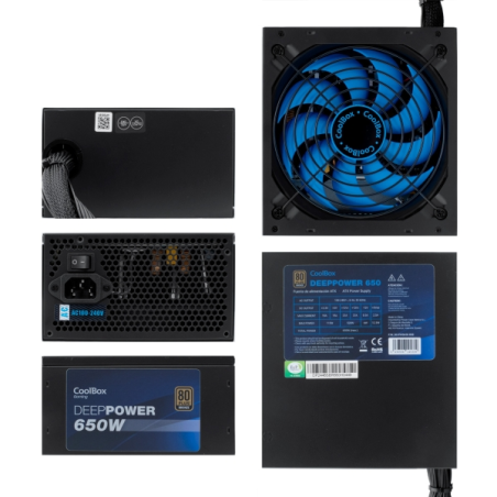 Coolbox FTE SUPPLY ATX DG DEEPPOWER-650 80+BRONZE - Haute efficacité énergétique - Certification 80+ Bronze - Fiabilité et perfo