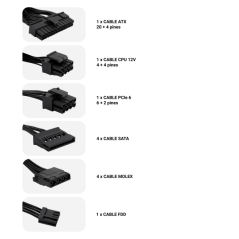 Coolbox FTE SUPPLY ATX DG DEEPPOWER-650 80+BRONZE - Haute efficacité énergétique - Certification 80+ Bronze - Fiabilité et perfo