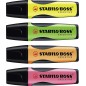 Surligneurs Stabilo Boss Executive lot de 4 couleurs
