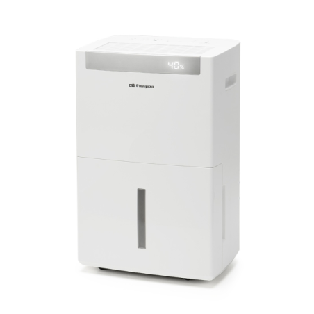 Déshumidificateur Orbegozo DH 5000 - Puissance 630 W - Absorbe 50 L/jour - Réservoir 6,5 L - Écologique - Minuterie - Roulettes