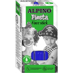 Alpino Fiesta Face Stick Pack avec 6 Bâtons de Peinture pour le Visage - Système Rétractable Rotatif - Se Lave à l'Eau - Testé D