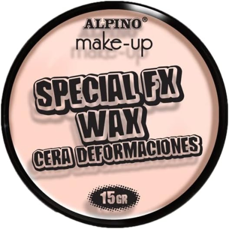 Pot de cire Alpino Special FX Wax pour les effets des plaies, déformations, cicatrices, etc. - Contient une spatule applicatrice