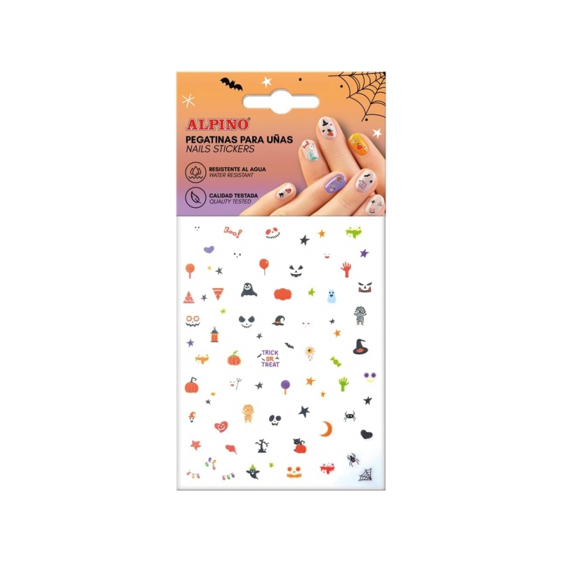 Alpino Pack d'autocollants pour ongles Halloween - Autocollants - Dessins terrifiants