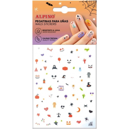 Alpino Pack d'autocollants pour ongles Halloween - Autocollants - Dessins terrifiants
