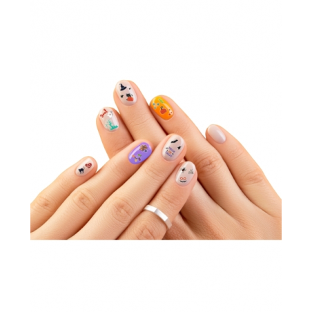 Alpino Pack d'autocollants pour ongles Halloween - Autocollants - Dessins terrifiants