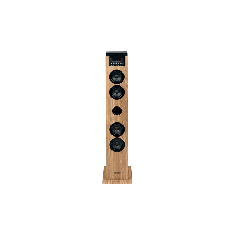 Thomson Cosy DS122CD Sound Tower 60W Bluetooth 5.0 - Lecteur CD - Entrée AUX 3,5 mm, USB et Lecteur de Carte SD/MMC - Télécomman
