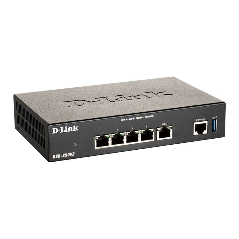 Routeur VPN de services unifiés D-Link - 3 ports LAN - 1 port WAN - 1 port WAN/LAN, 2 ports USB 3.0