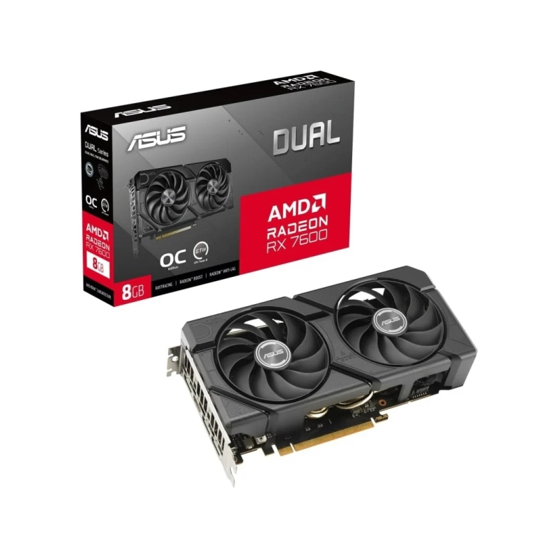 Carte graphique Asus Dual Radeon RX 7600 EVO OC Edition 8 Go GDDR6
