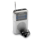 Radio portable AM/FM Daewoo DW1008 - Antenne télescopique et syntonisation analogique précise - Haut-parleur intégré - Prise cas