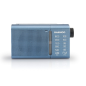 Radio analogique portable AM/FM Daewoo DW1037 - Antenne télescopique - Haut-parleur intégré - Casque inclus - Prise jack 3,5 mm
