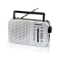 Radio AM/FM Daewoo - Câble de 15 cm - Prise jack 3,5 mm - Antenne télescopique - Haut-parleur intégré - Poignée de transport - 2