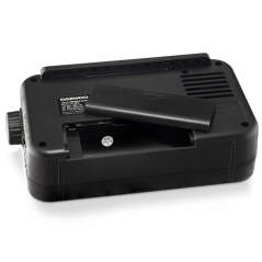 Radio AM/FM Daewoo - Prise jack 3,5 mm - Antenne télescopique - Haut-parleur intégré - Poignée de transport - 22 x 7,5 x 15 cm -