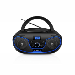 Autoradio Daewoo CD - USB - Prise jack 3,5 mm - Bluetooth - Syntonisation automatique - Poignée de transport - Écran LCD - Noir