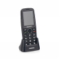 Téléphone portable Daewoo pour seniors - Écran 2,4" - Grandes touches rétroéclairées - Batterie 1400 mAh - Bouton SOS arrière -