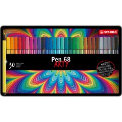 ✅ Lot de 30 feutres Stabilo Pen 68 Arty couleur Surtido en stock