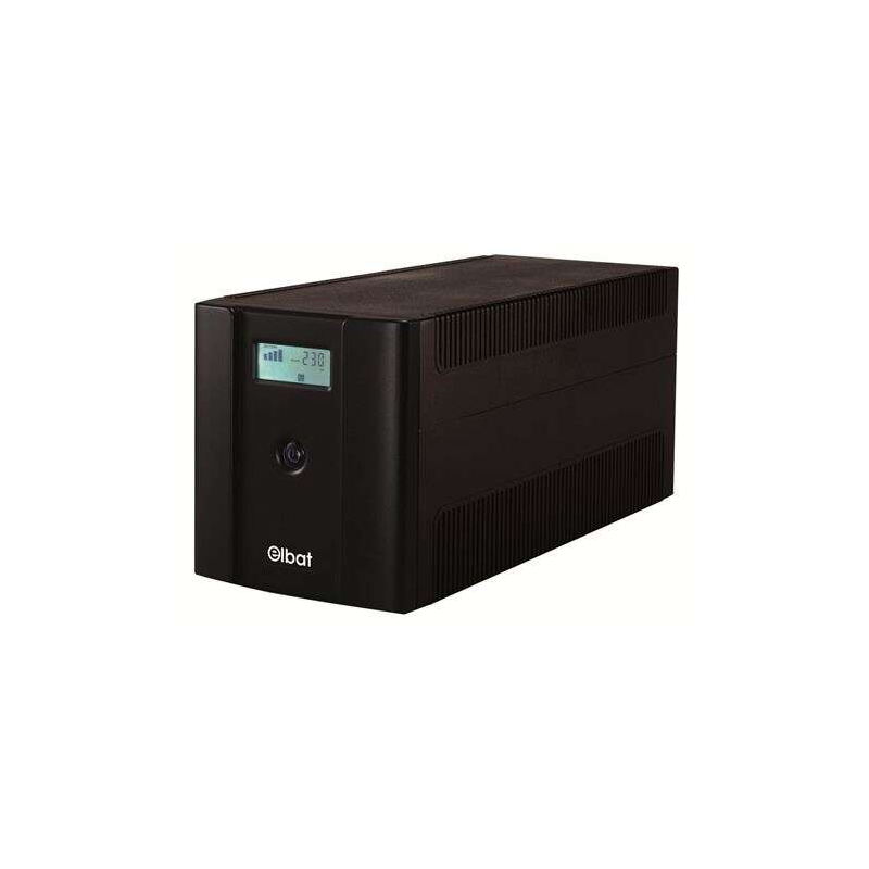 Elbat Delta UPS 1500VA USB - Écran LCD - 4x Shuckos - Stabilisateur AVR - Fonction de démarrage à froid
