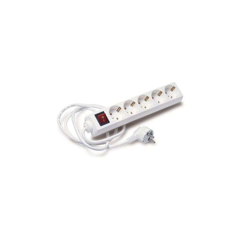 Bloc multiprise Elbat - 5x Schukos - Interrupteur marche/arrêt - câble 1,50m