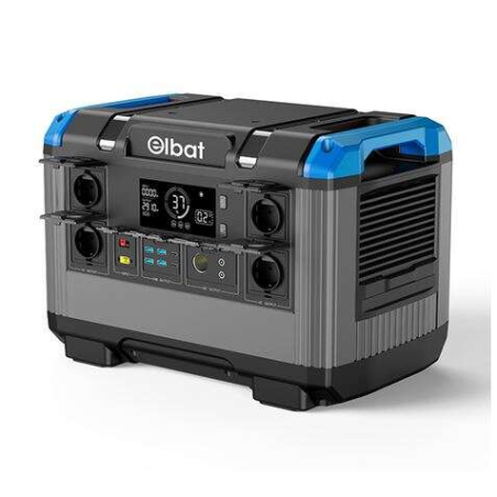 Groupe électrogène portable Elbat - 2 400 W - Batterie au lithium 630 000 mAh - Protection contre les courts-circuits, les surch