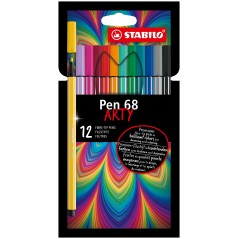 ✅ Lot de 12 feutres Stabilo Pen 68 Arty couleur Surtido en stock