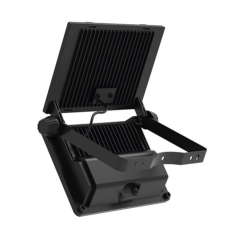 Projecteur solaire LED Elbat 50 W - 3 600 lm - Blanc froid 6 500 K - Détecteur de mouvement - Détection de 3 à 5 mètres - IP65