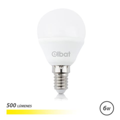 Ampoule LED Elbat G45 6 W 500 lm E14, lumière chaude - 3 000 K - Blanc