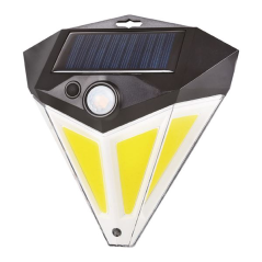 Applique murale solaire LED Elbat - 200 lm - Blanc froid 6500 K - Détecteur de mouvement - Batterie 1200 mAh