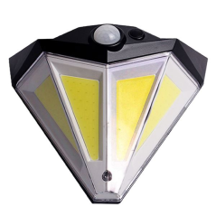 Applique murale solaire LED Elbat - 200 lm - Blanc froid 6500 K - Détecteur de mouvement - Batterie 1200 mAh