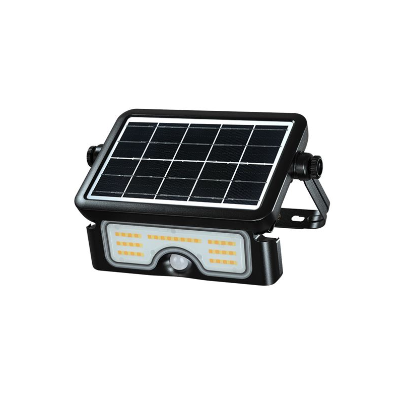 Projecteur solaire LED Elbat EB0574 7 W - 900 lm - Température de couleur 3000 K/4000 K/6000 K - Lumière chaude, blanche et froi