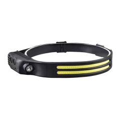 Lampe frontale LED Elbat EB0575 : 800 lm + 200 lm - 6 500 K - 4 modes d’éclairage - Capteur de main - Jusqu’à 8 heures d’autonom