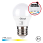 Ampoule LED Elbat G45 - 8 W - 710 lm - Culot E27 - Sélecteur de lumière - Blanc chaud 3000 K, Blanc froid 4000 K et Blanc froid