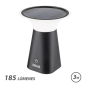 Lampe solaire LED Elbat - 185 lm - 2000 K - Autonomie de 6 heures - Noire