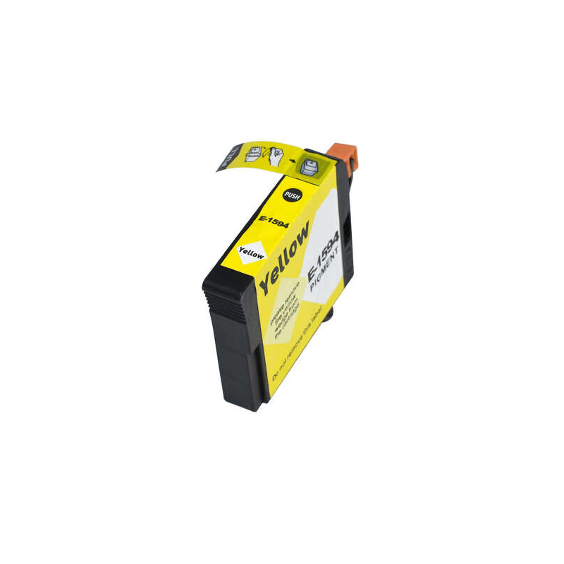 Cartouche d'encre pigmentée jaune Epson T1594 générique - Remplace C13T15944010