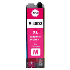 Cartouche compatible Epson T40D3 Magenta - Remplace C13T40D340/C13T40C340
