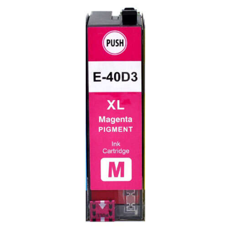 Cartouche compatible Epson T40D3 Magenta - Remplace C13T40D340/C13T40C340