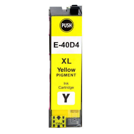 Cartouche compatible Epson T40D4 jaune - Remplace C13T40D440/C13T40C440
