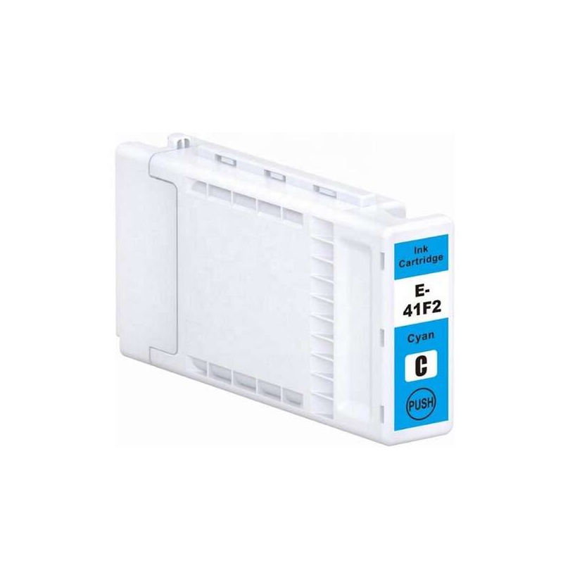 Cartouche d'encre pigmentée générique Epson T41F2 Cyan - Remplace C13T41F240/C13T41R240