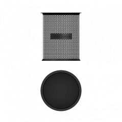 Erichkrause Compass Porte-crayons rond classique - Base ronde en acier inoxydable - Design moderne et élégant - Couleur noire