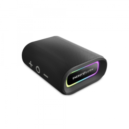 Enceinte Bluetooth Energy Sistem - Fabriquée en Plastique Recyclé - IPX6 - Autonomie 12h - Radio FM - Lecteur Micro SD - Lumière