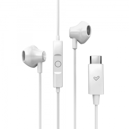 Casque Energy Sistem - Son HD - Connexion Type C - Microphone intégré - Contrôle de lecture - Léger et confortable - Emballage r