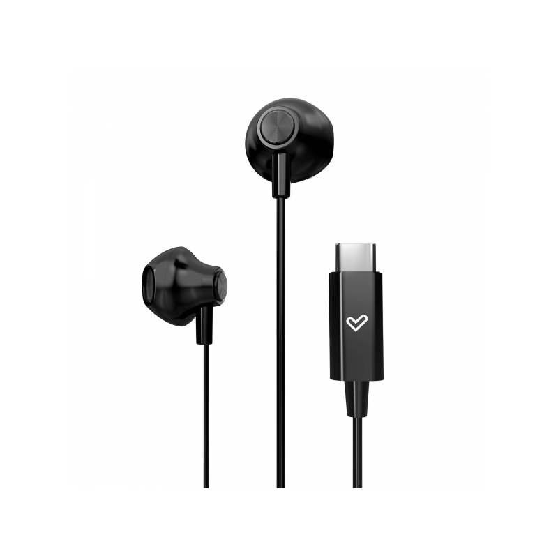 Écouteurs Energy Sistem - Son HD - Connexion Type C - Microphone intégré - Contrôle de lecture - Câble 120 cm - Emballage recycl